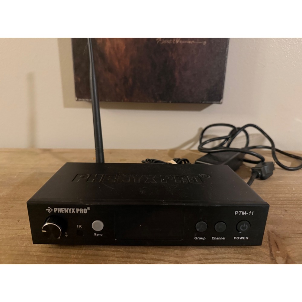 Phenyx Pro PTM-11 Wireless In-Ear Monitor System Transmitter Black PTA12699